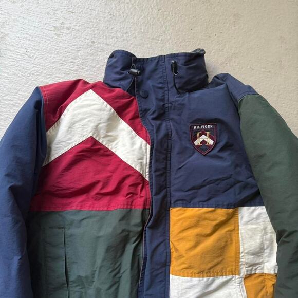 Vintage Tommy Hilfiger Colorblock Men's L Puffer Jacket - Picture 6 of 8